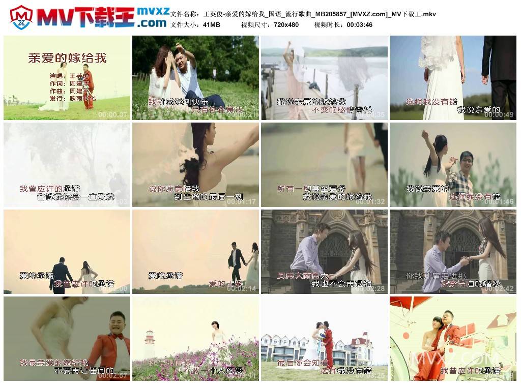 王英俊-亲爱的嫁给我_国语_流行歌曲_MB205857